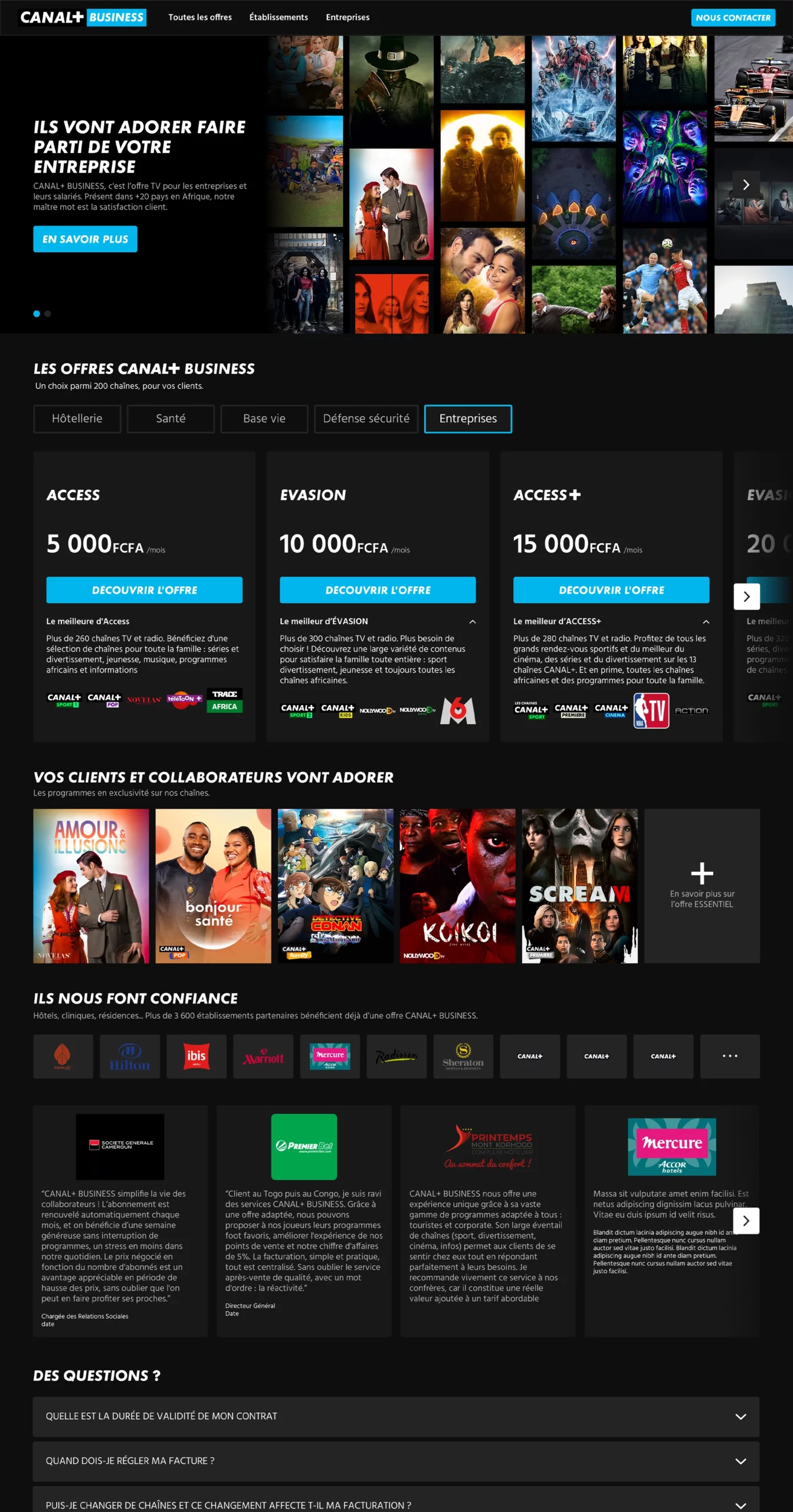 Maquette haute résolution de la page d’accueil réalisée sur Figma