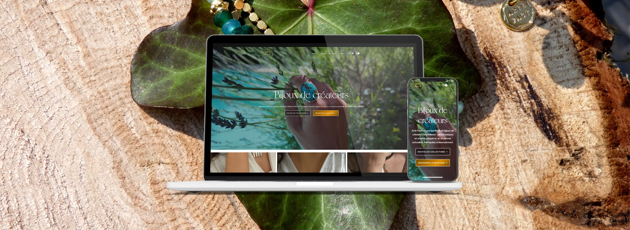 Refonte UX d’un site e-commerce joaillerie | Arte Fact