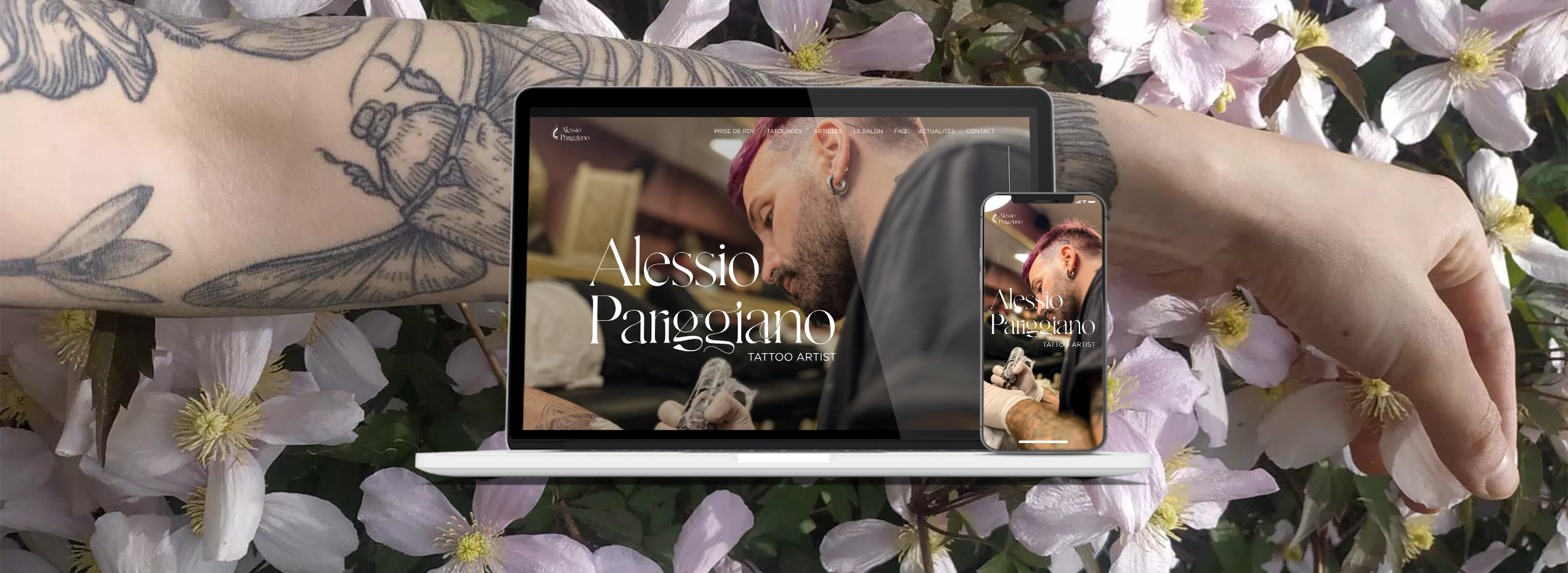 Refonte UX/UI d’un site e-commerce de tatouages | Alessio Pariggiano Tattoo