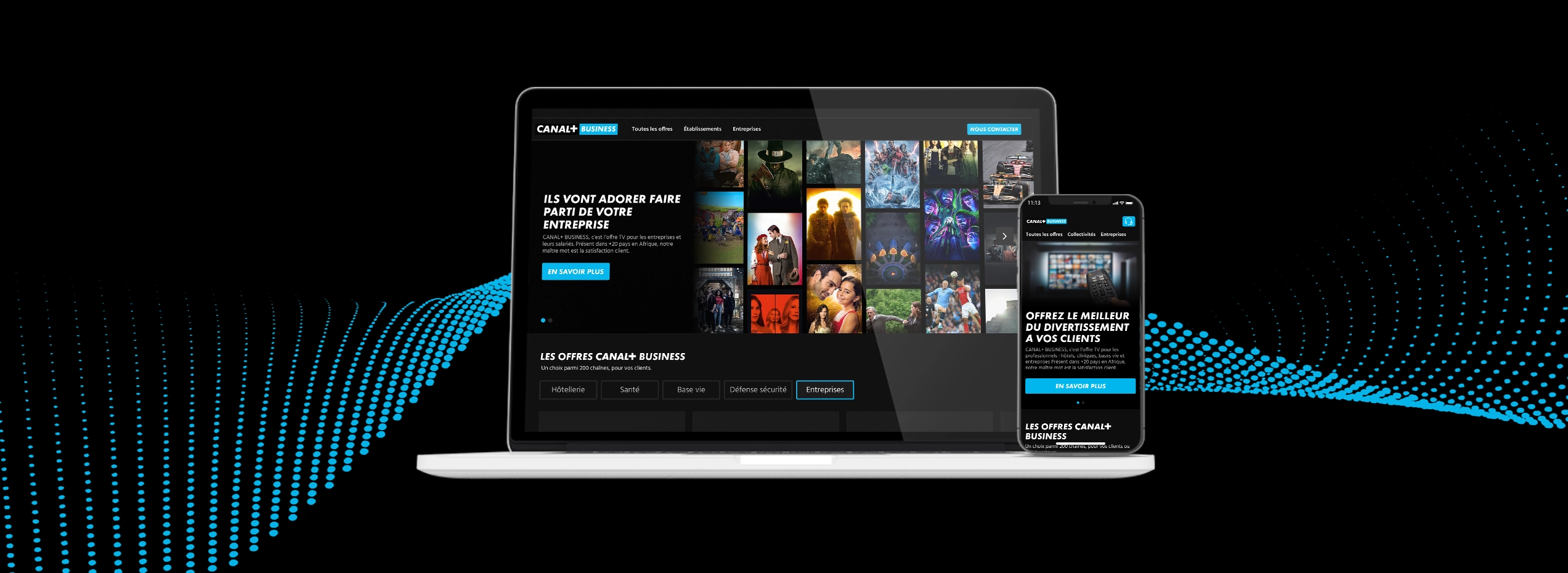 Refonte UX d'un site BTOB | CANAL+ BUSINESS AFRIQUE