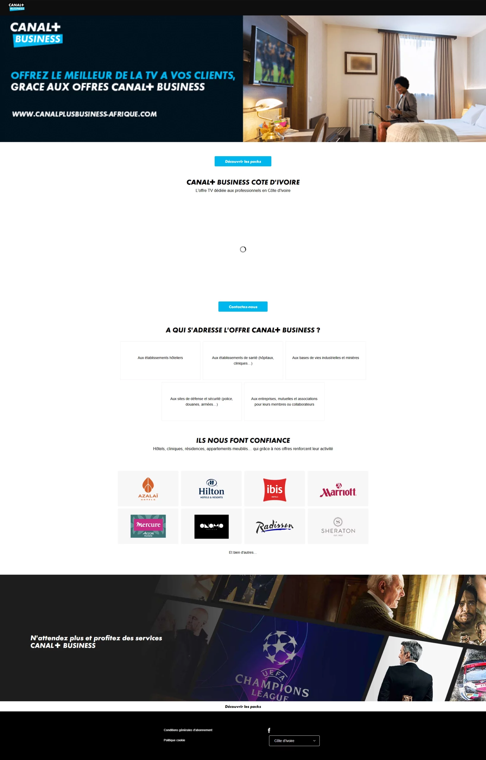 Capture d’écran - page d’accueil de l’ancien site
